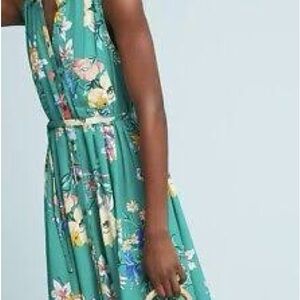 Anthropologie Rory Floral Midi Dress by Maeve sz 8